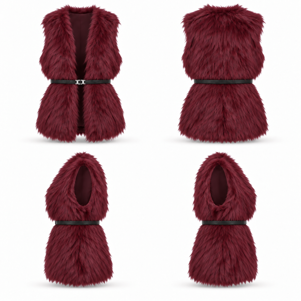 VERA VEST Burgundy