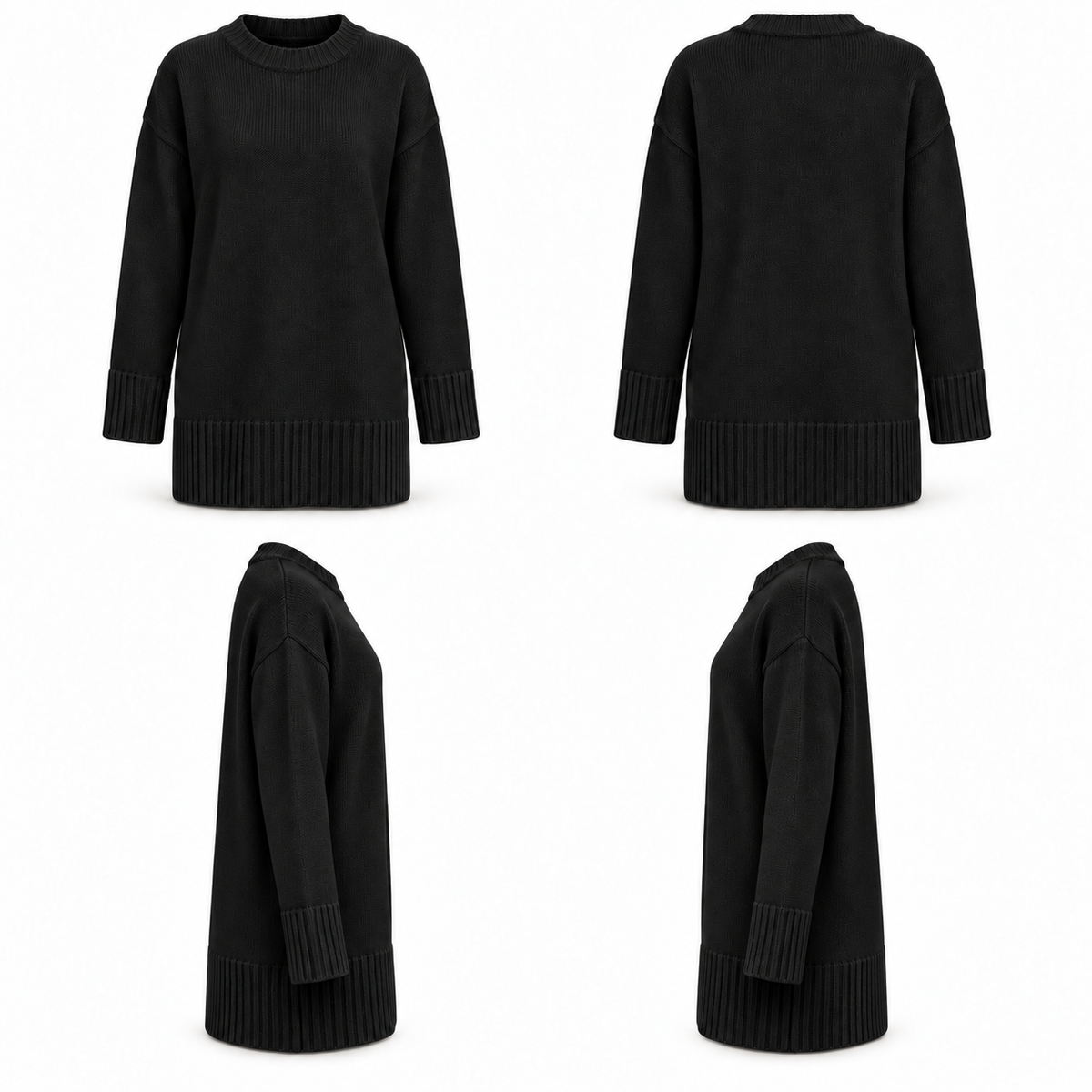 ESTELLE KNIT SWEATER BLACK