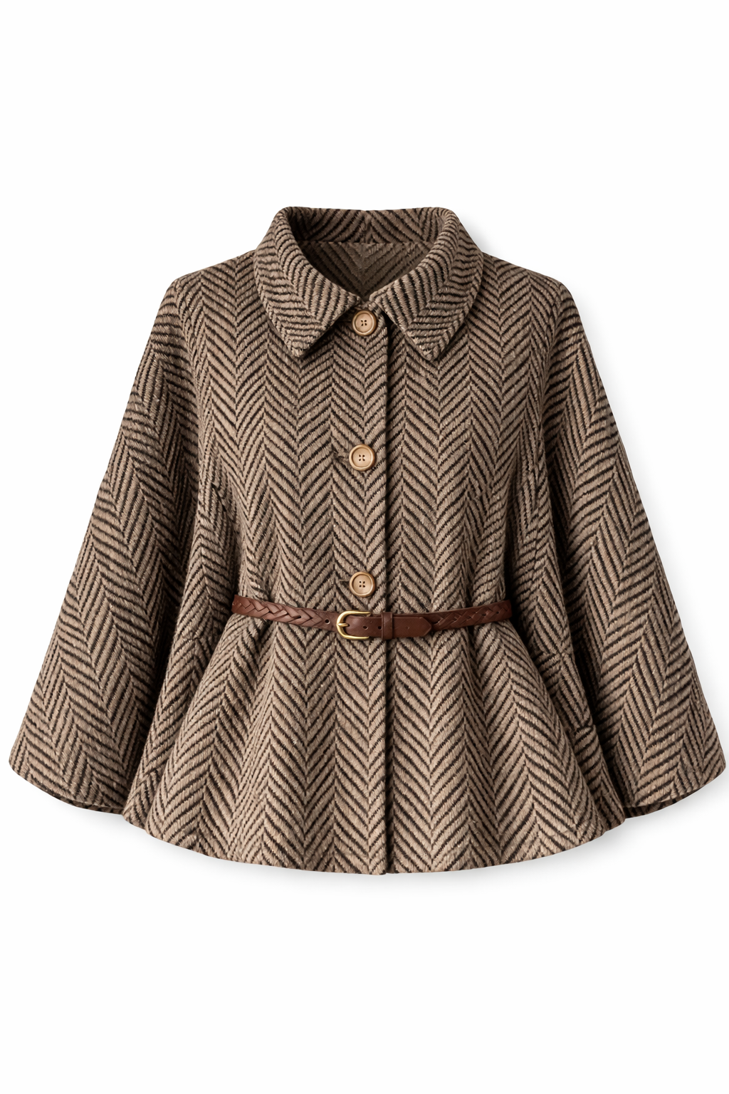 ALORA CAPE Dark Beige