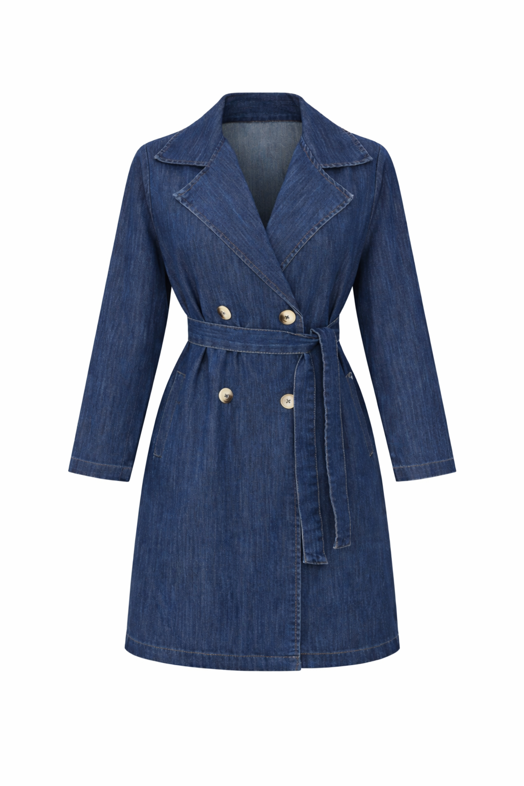 Dark Blue Light Jeans Cardigan