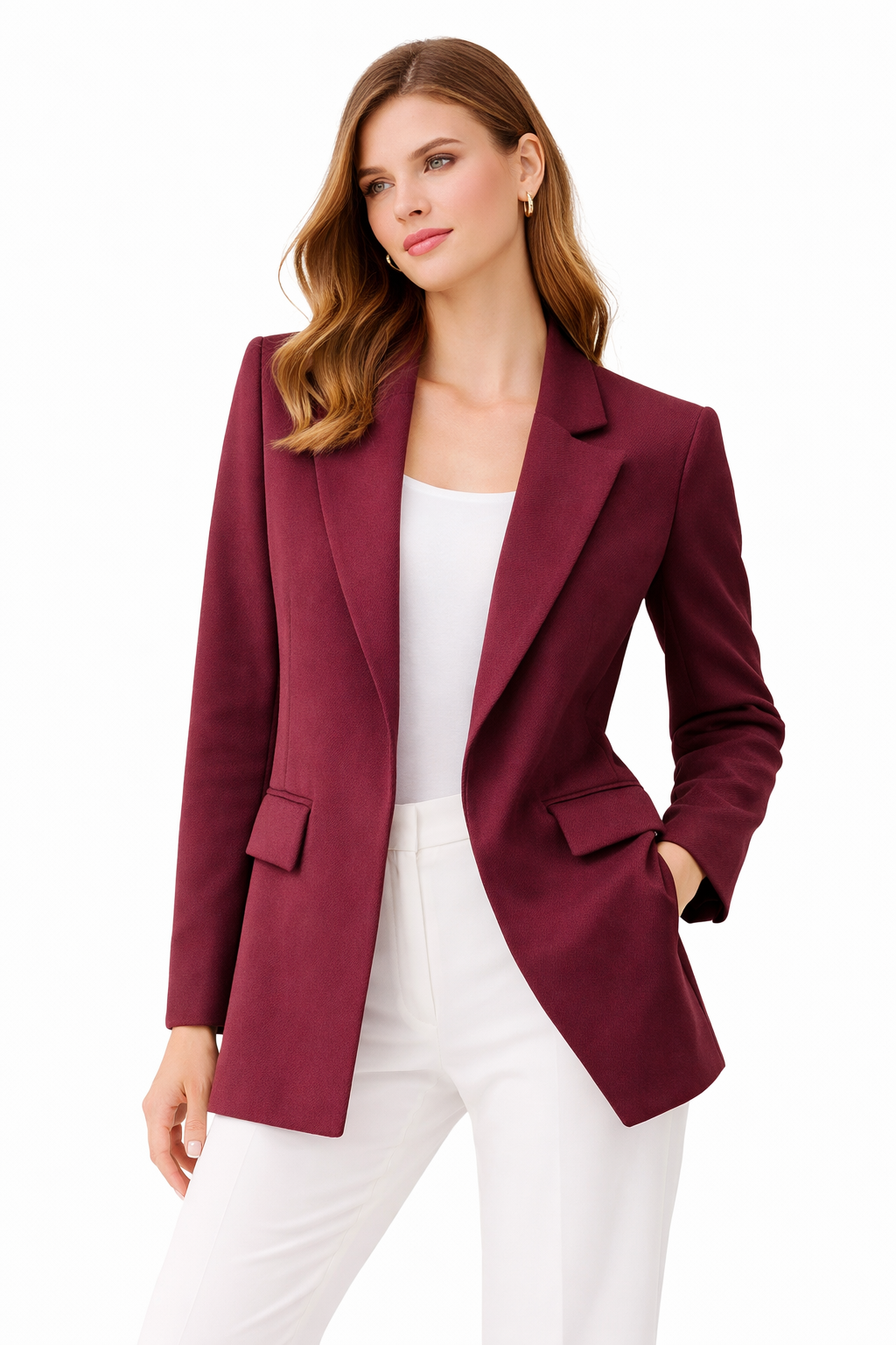 AVELINE BLAZER Burgandy