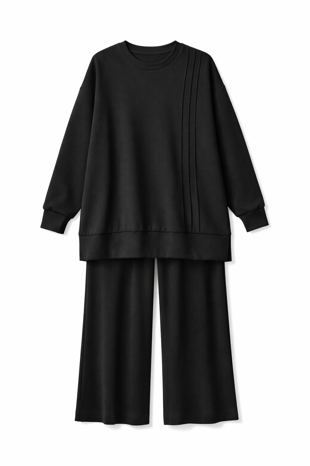 Black With 3 lines On Top Basic Cotton Set