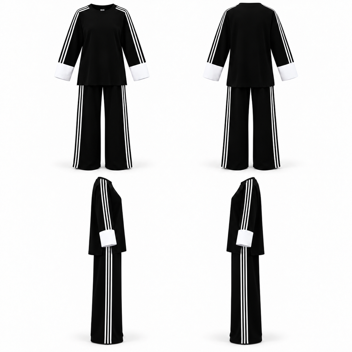 NEVELLE BLACK COTTON SET