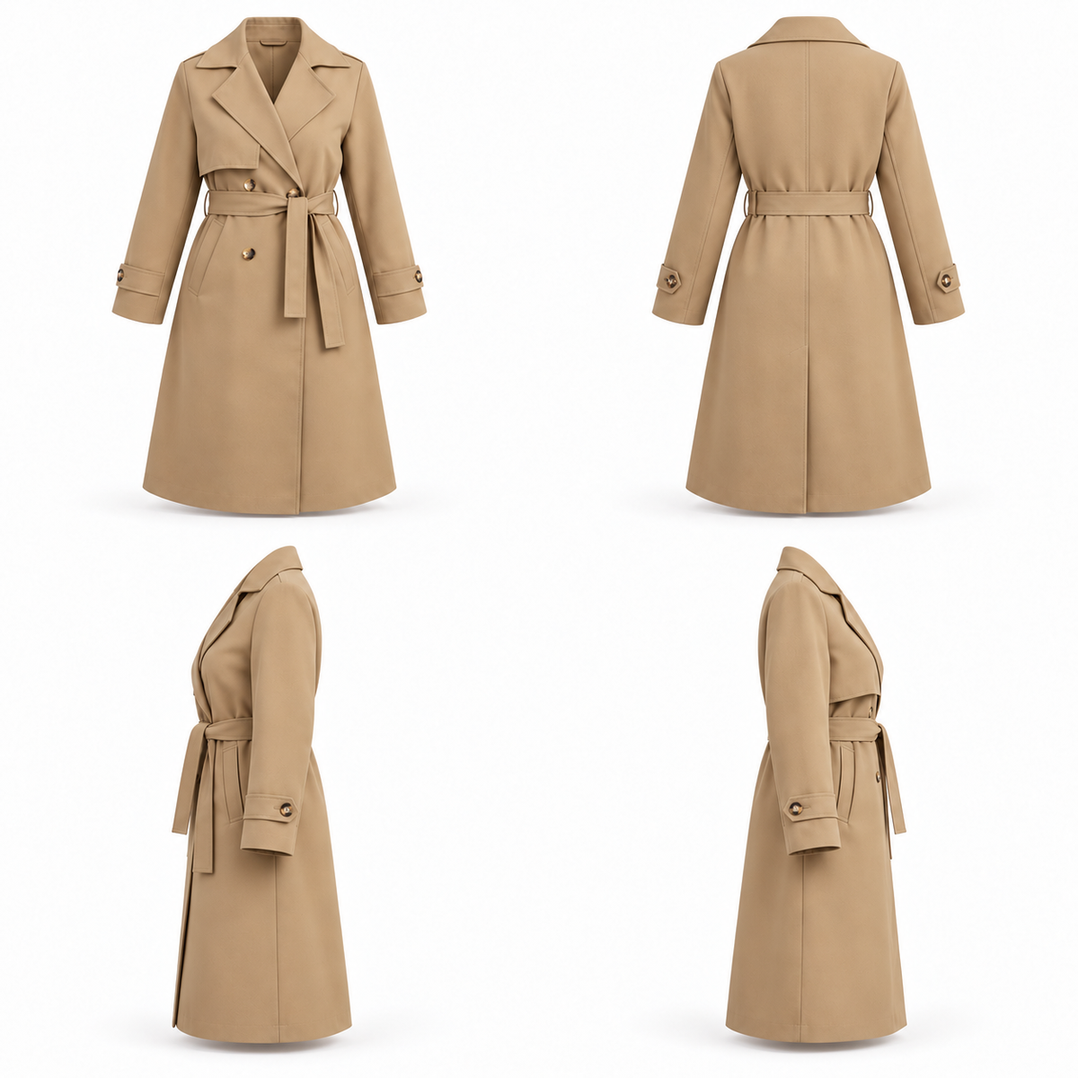 CALEN Beige TRENCH COAT