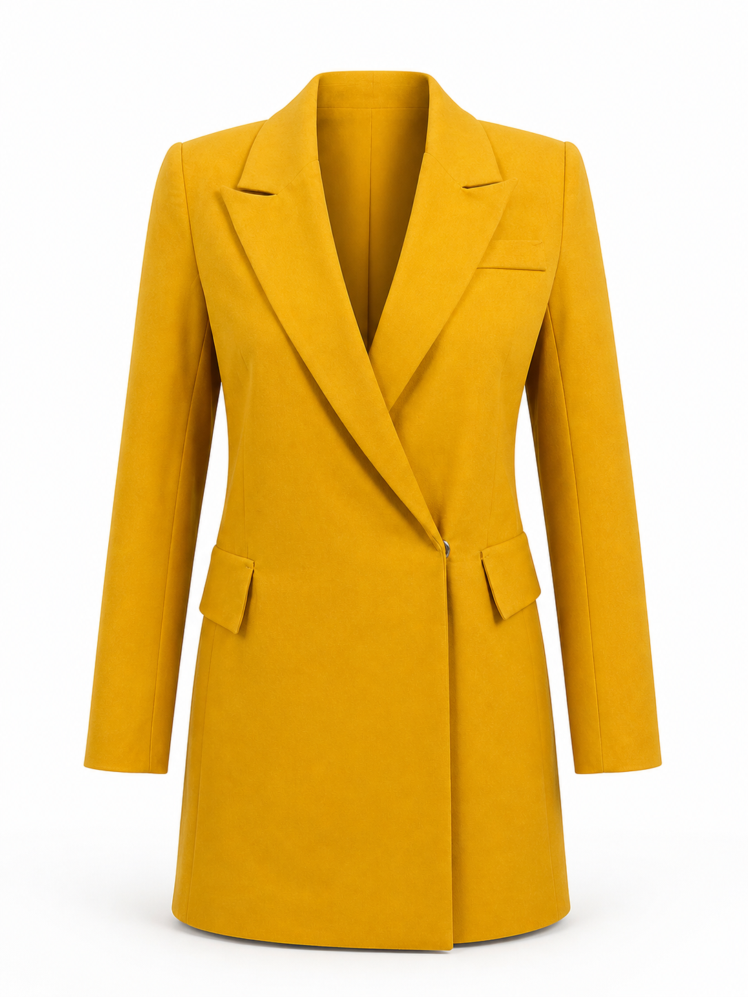Orange Long Blazer