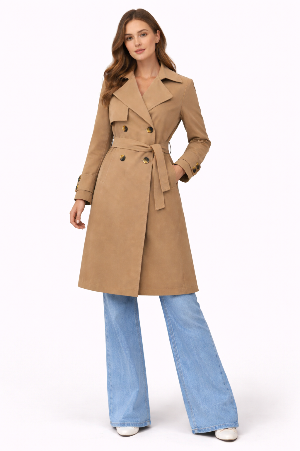 CALEN Beige TRENCH COAT