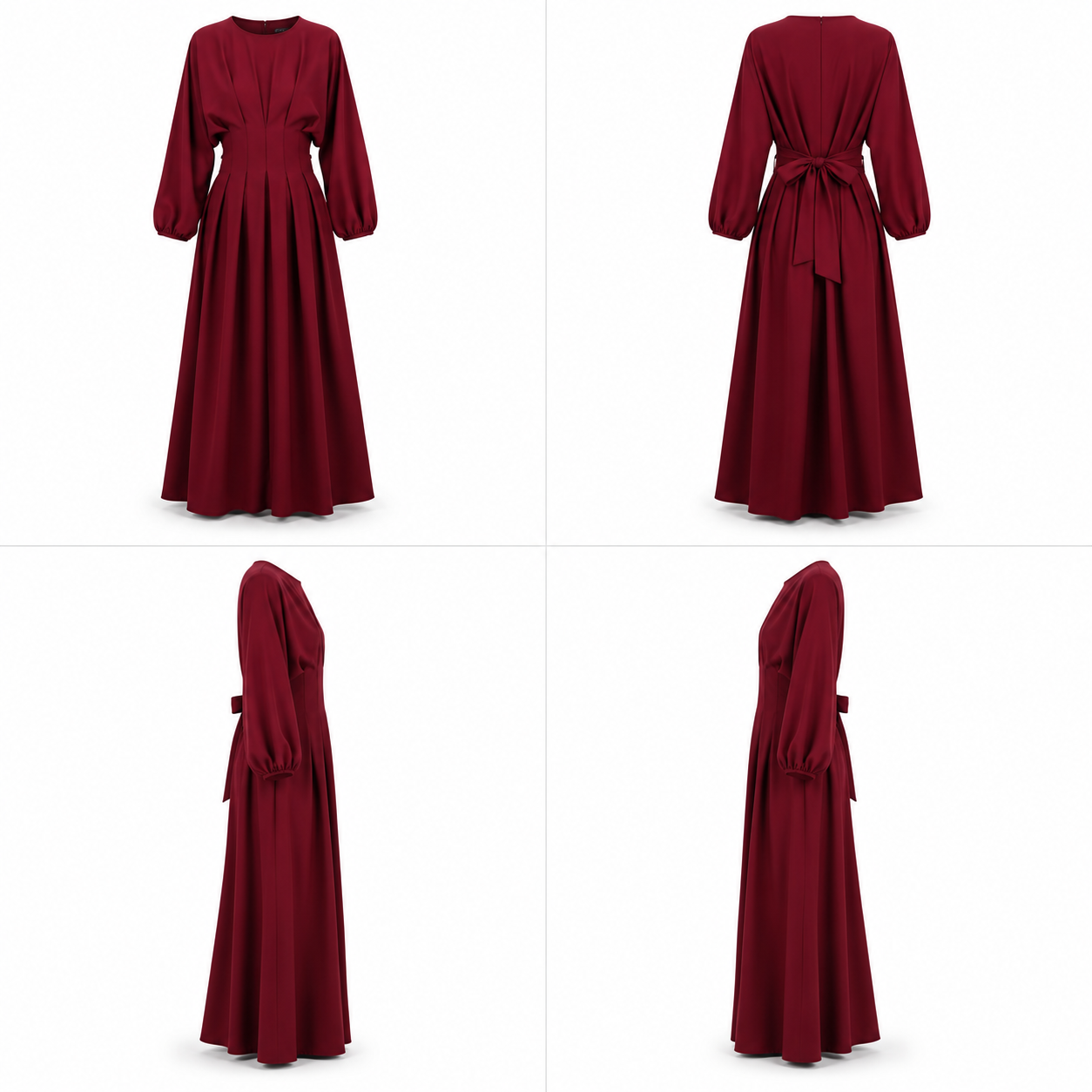VALENTINA DRESS Burgandy