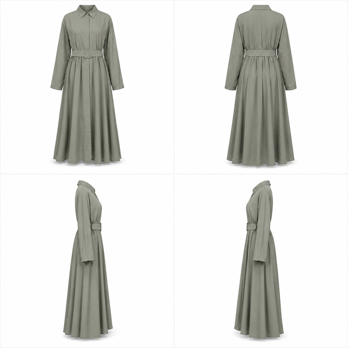 CELOURA DRESS Dusty Green