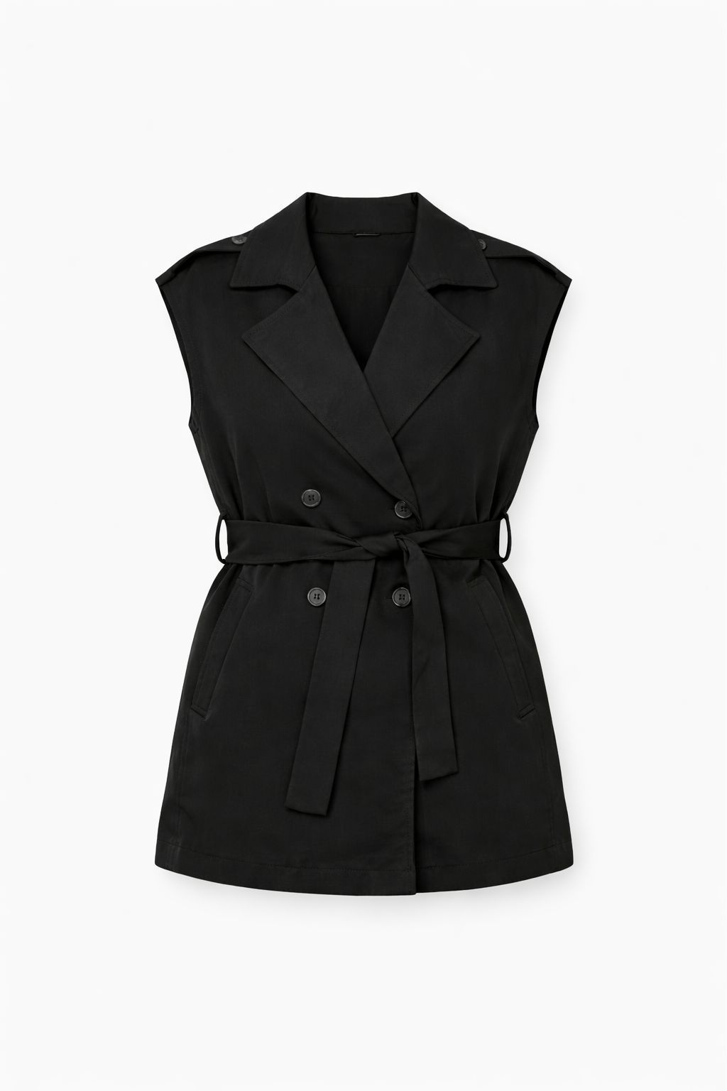 Black Short Vest