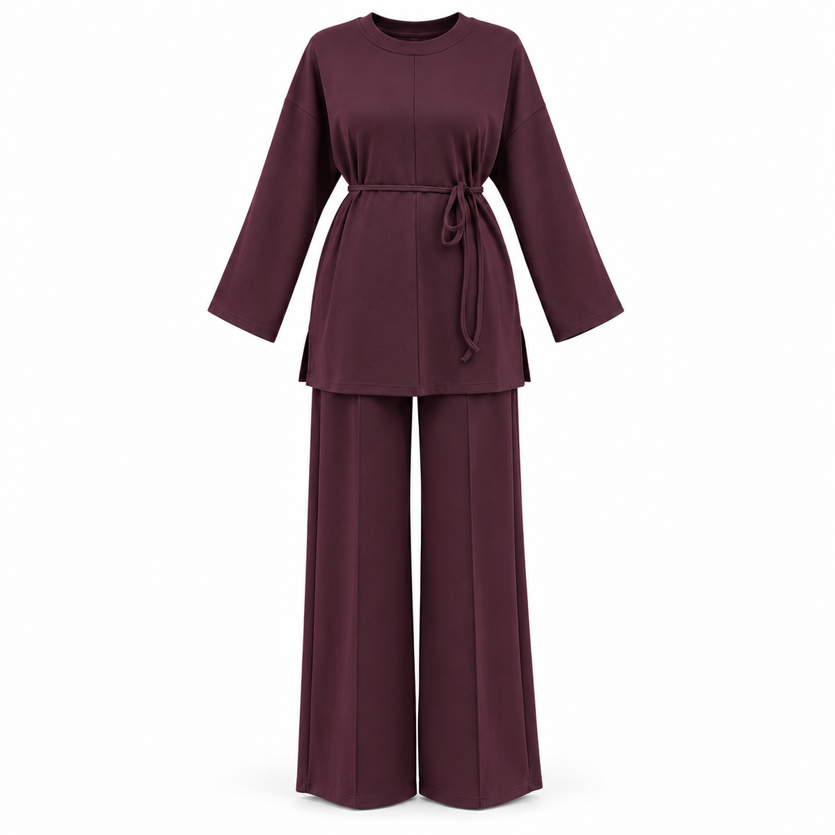 JOLIE AUBERGINE COTTON SET