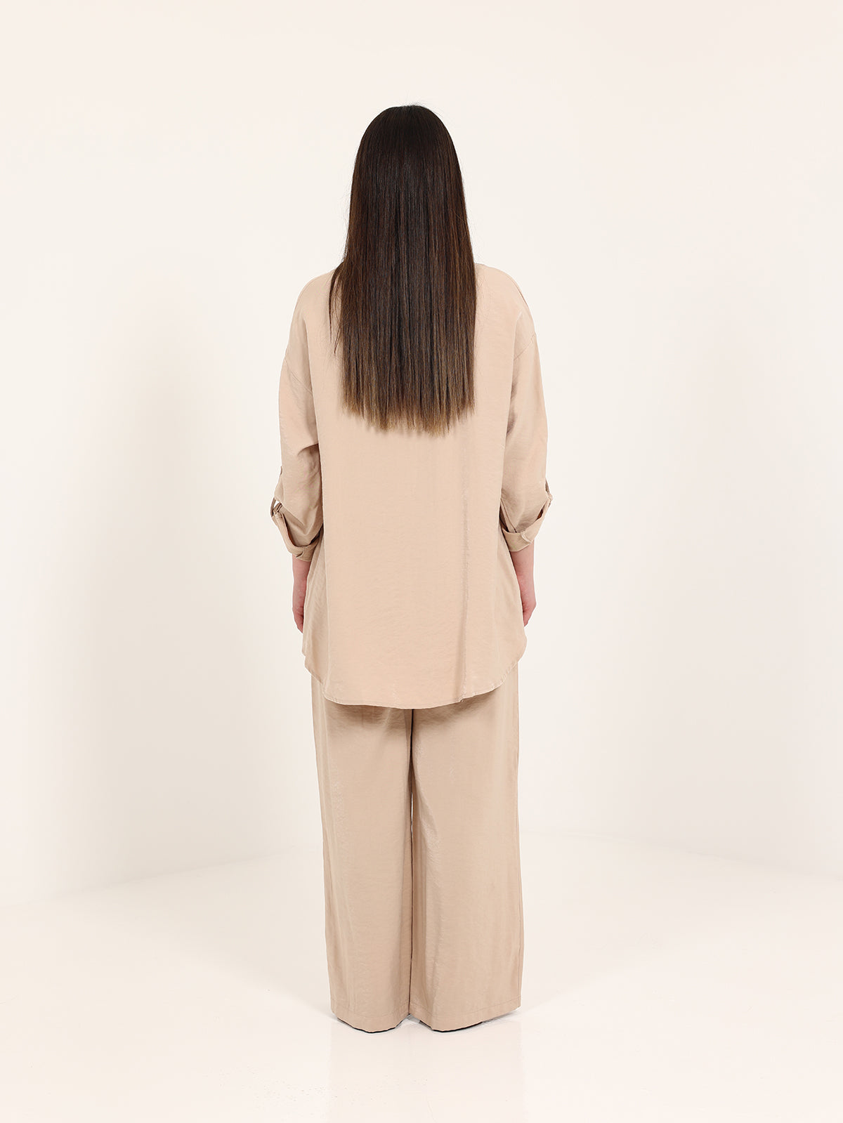 Dark Beige Stoned Collar Set