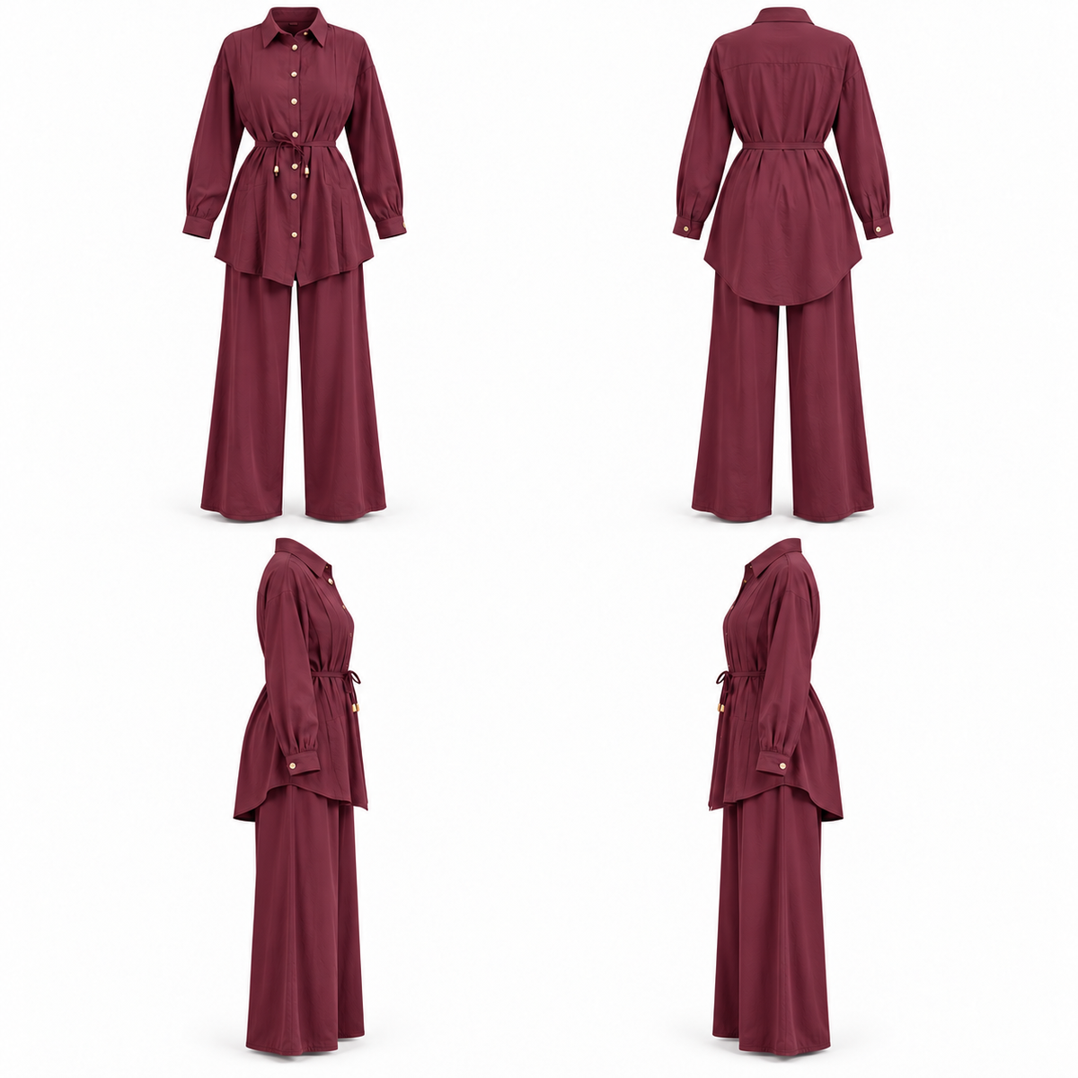 STELLA SET BURGUNDY