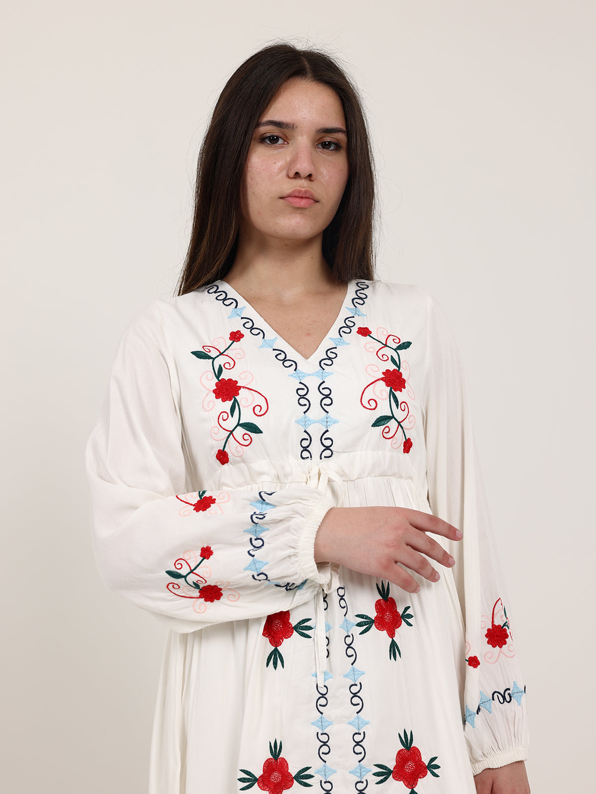 Red Summer linen dresses