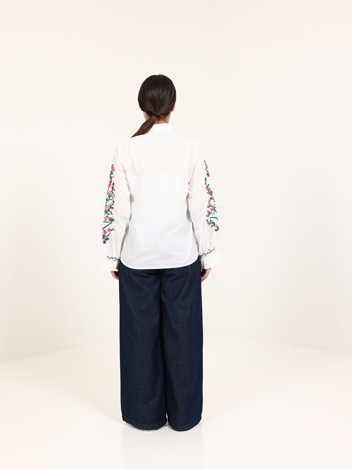 Off-White Linen Bloom Shirt