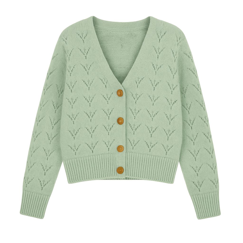 NELA CARDIGAN Mint Green