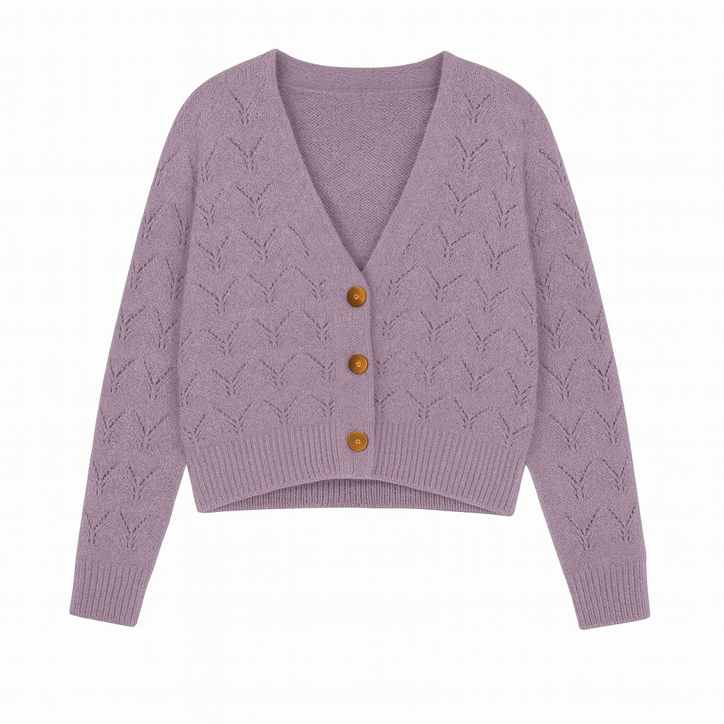 NELA CARDIGAN Lilac