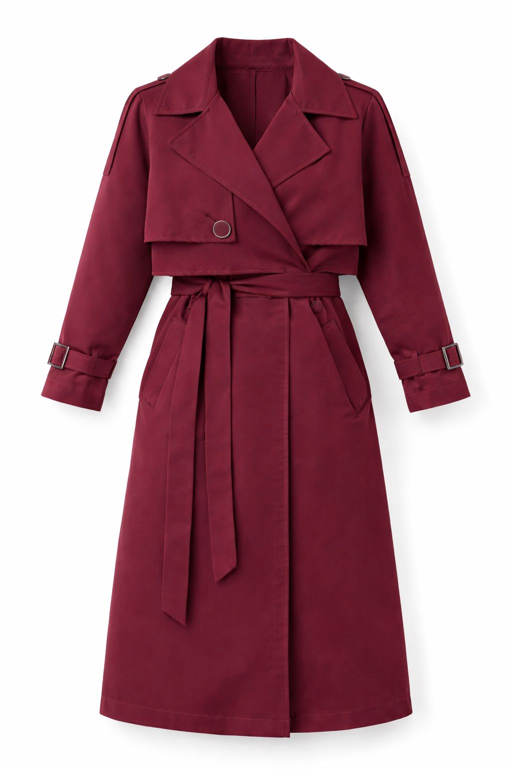 VEYA TRENCH COAT Bordeaux