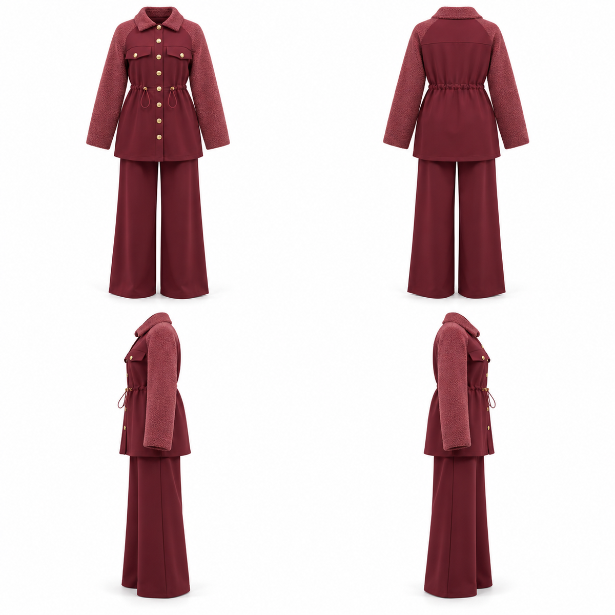 CAVELLE SET Burgandy