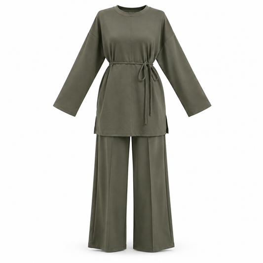JOLIE COTTON SET OLIVE GREEN
