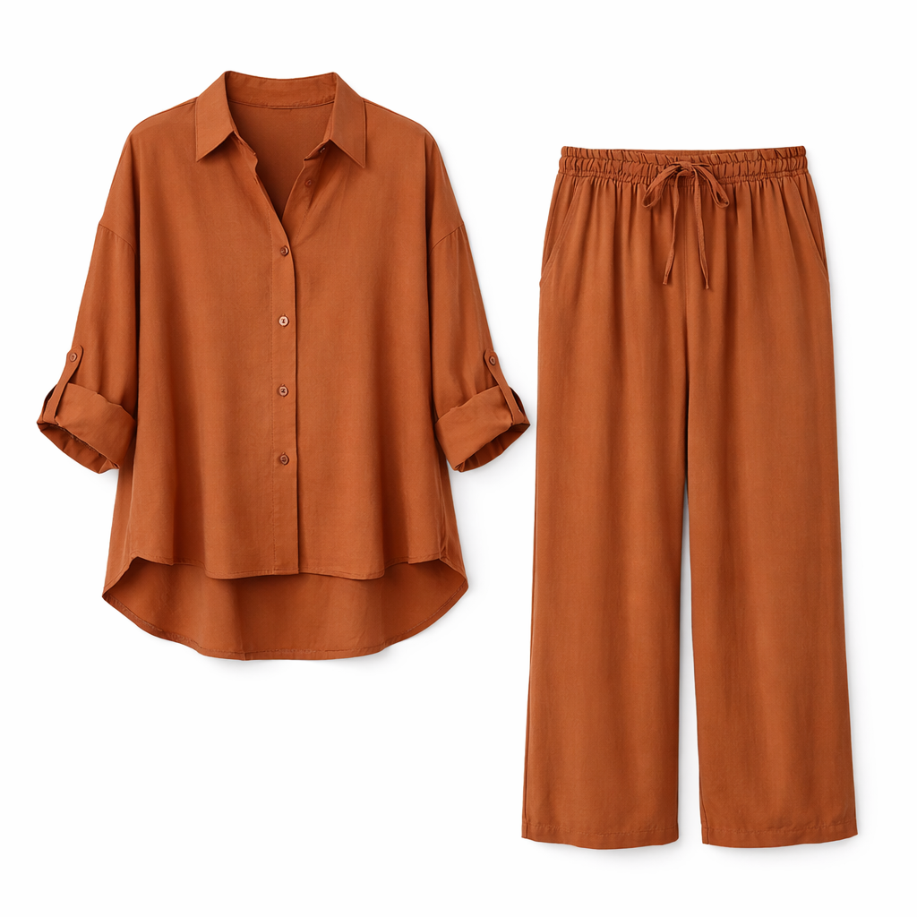 Brick High-Low Hem Modal Set