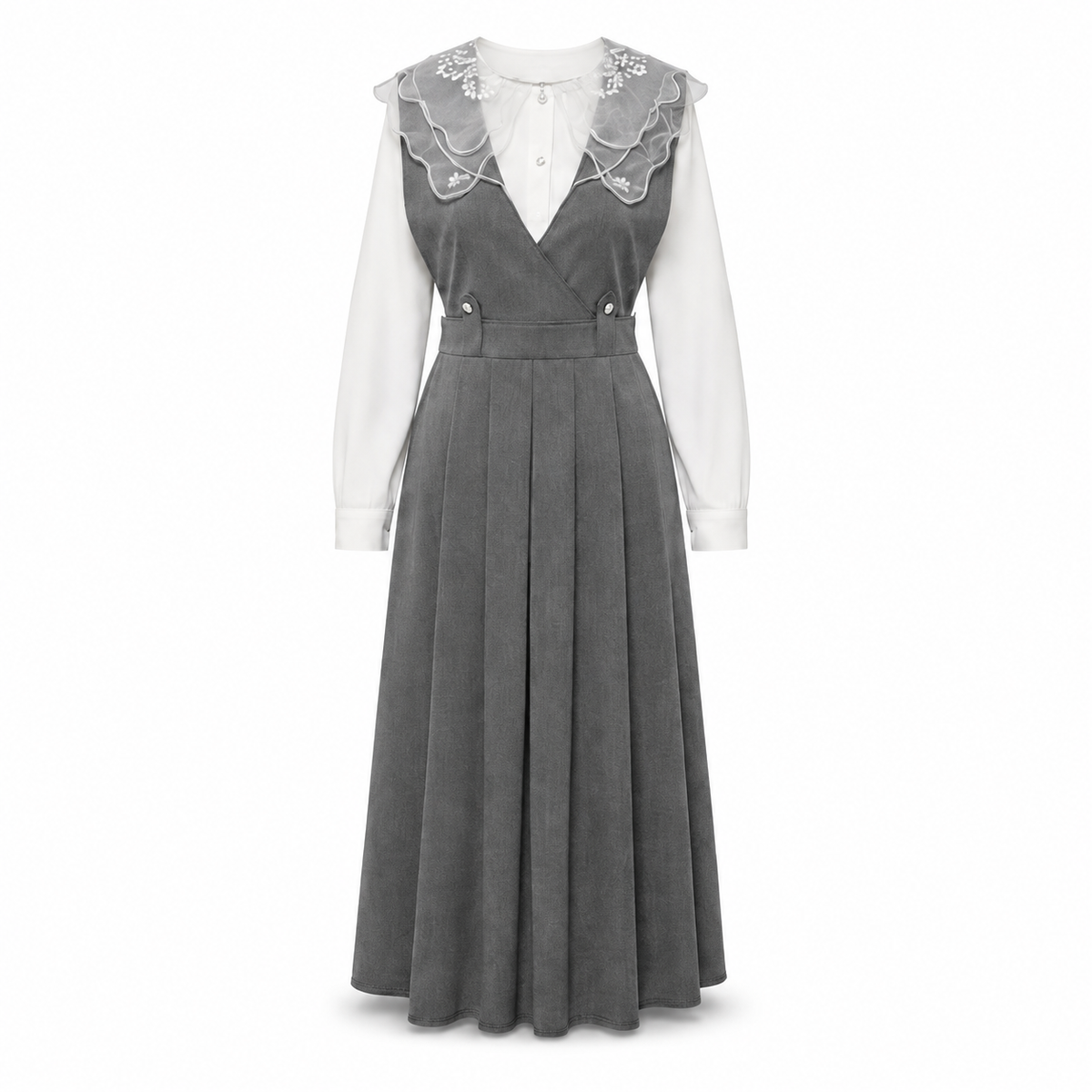 ADELINA DRESS Grey