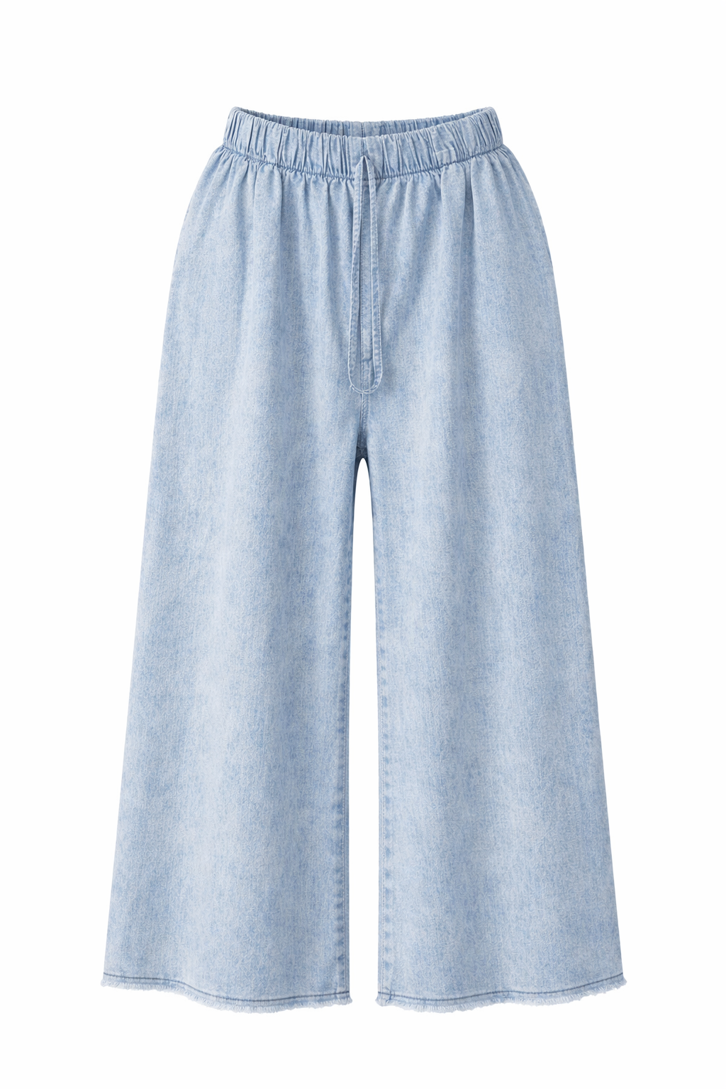 Light Jeans With Elastic Waiste & Pocket / 707 A