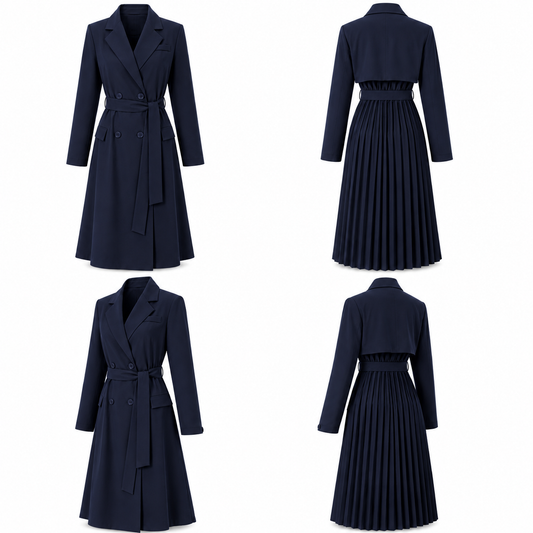 VULIANA LONG BLAZER NAVY