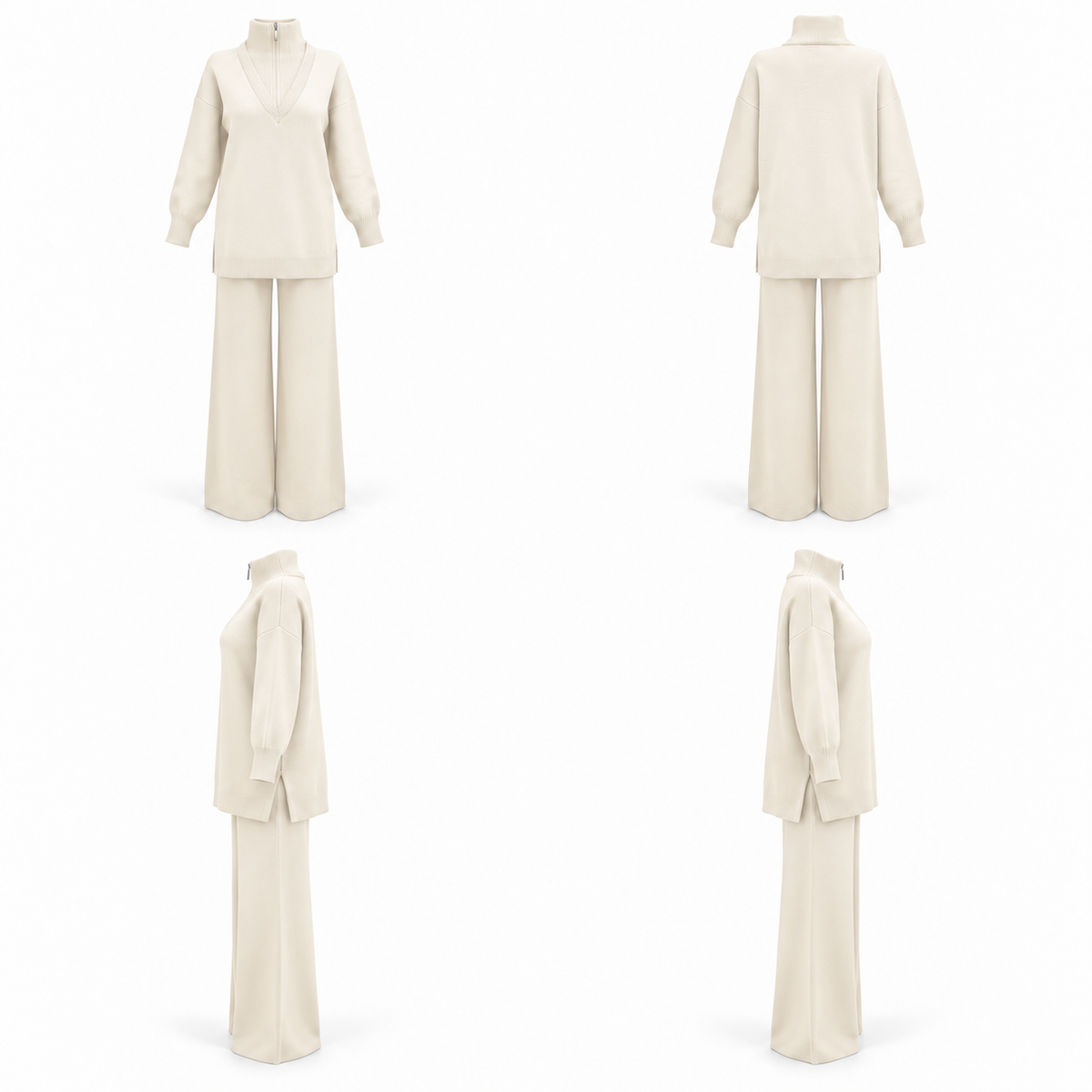 Vellora Knit Creamy Set