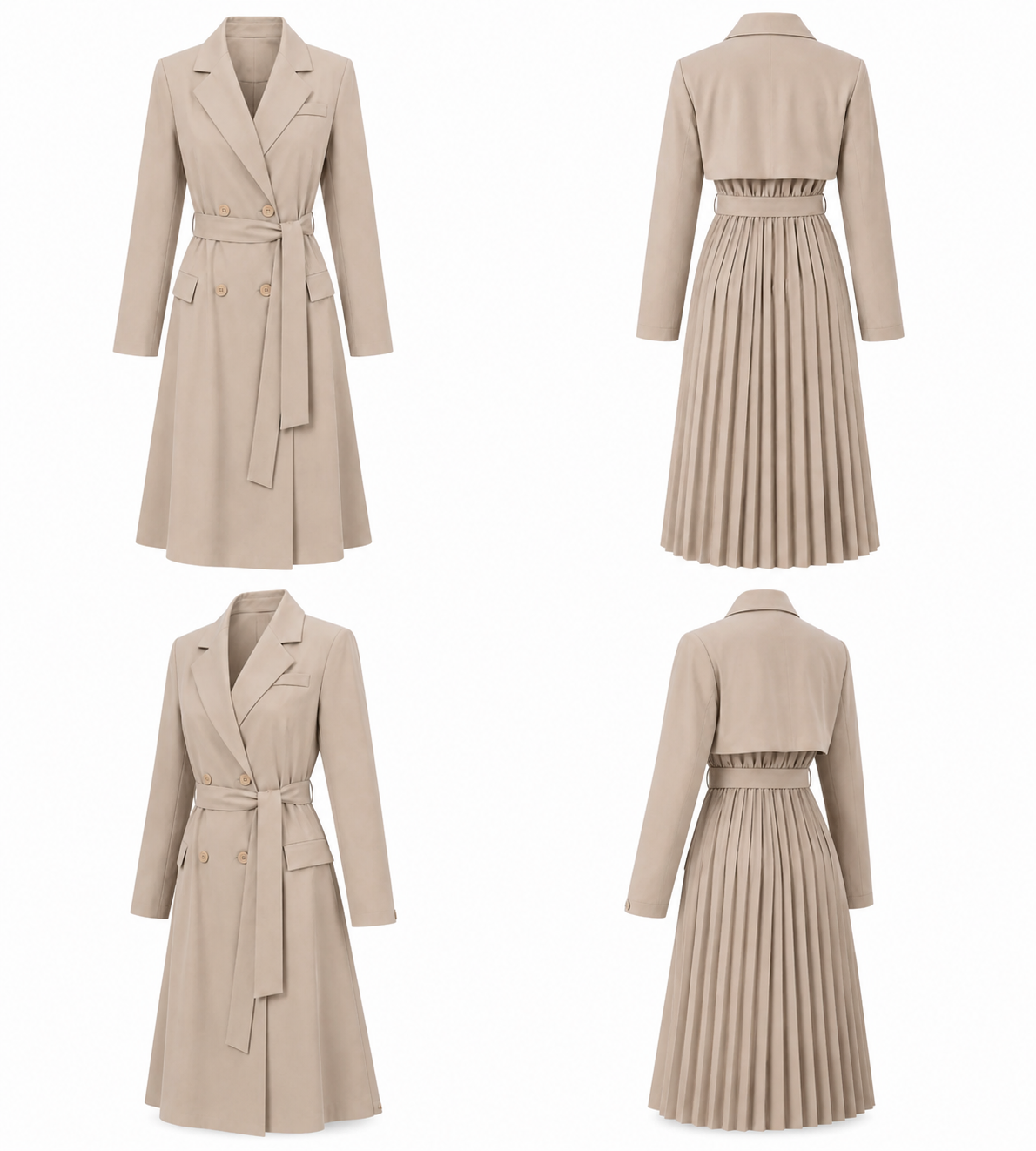 VULIANA LONG BLAZER DARK BEIGE