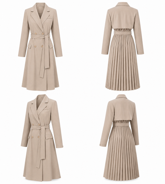 VULIANA LONG BLAZER DARK BEIGE
