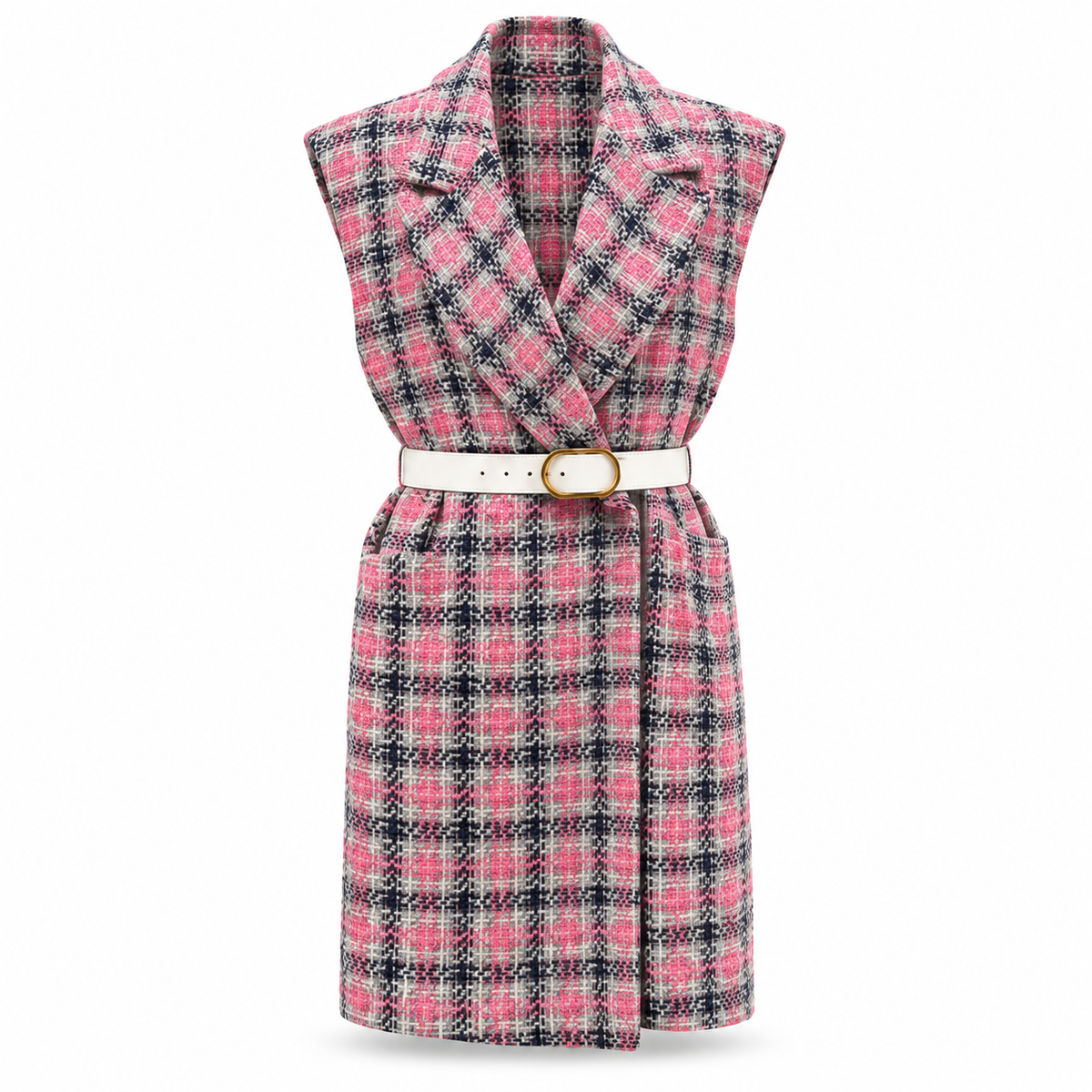 Céleste Tweed Vest (Pink)