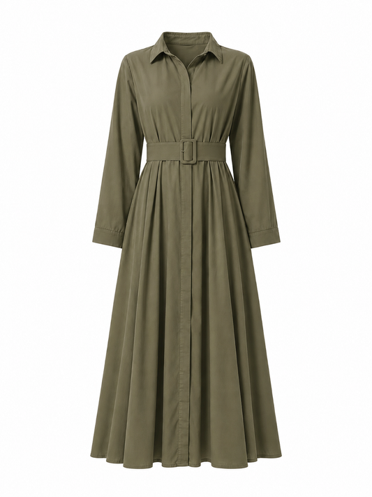 CELOURA DRESS Olive Green