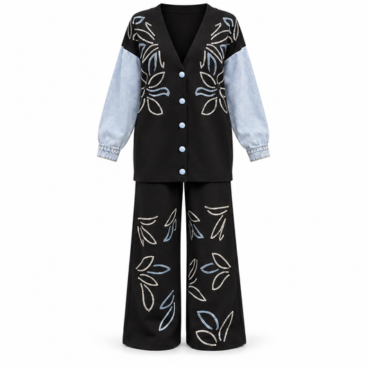 ELVA BLOOM SET Black