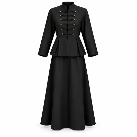 AUBELLE SKIRT SET BLACK