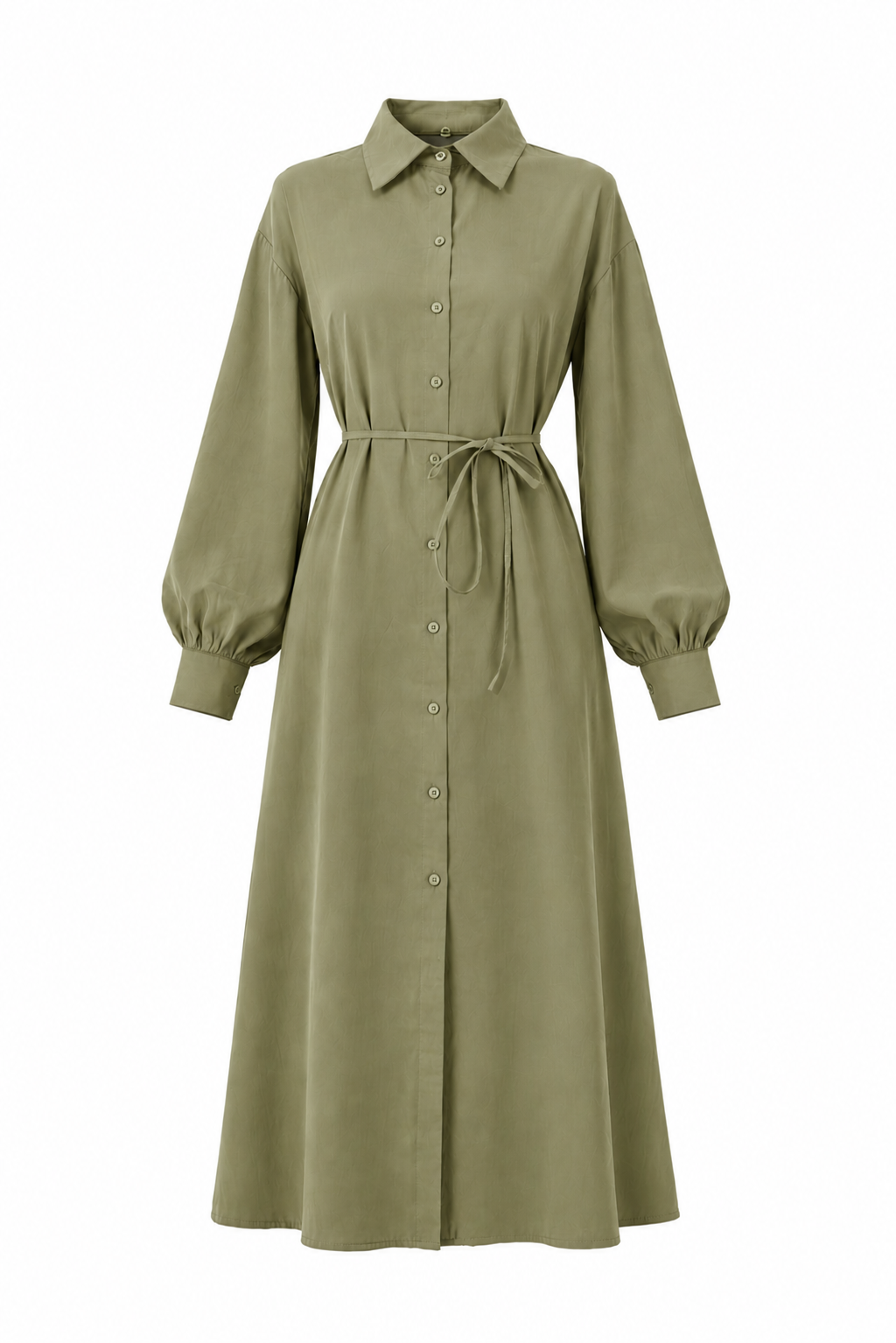 Elyanne Long Shirt Olive Green