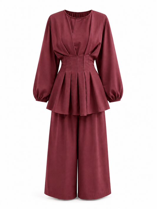 LORENZA SET Burgundy