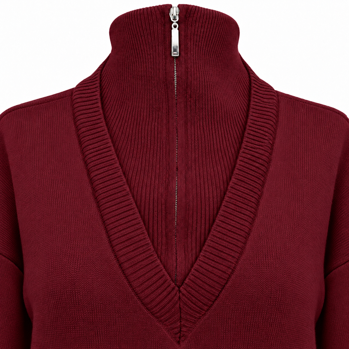Vellora Knit Burgandy Set