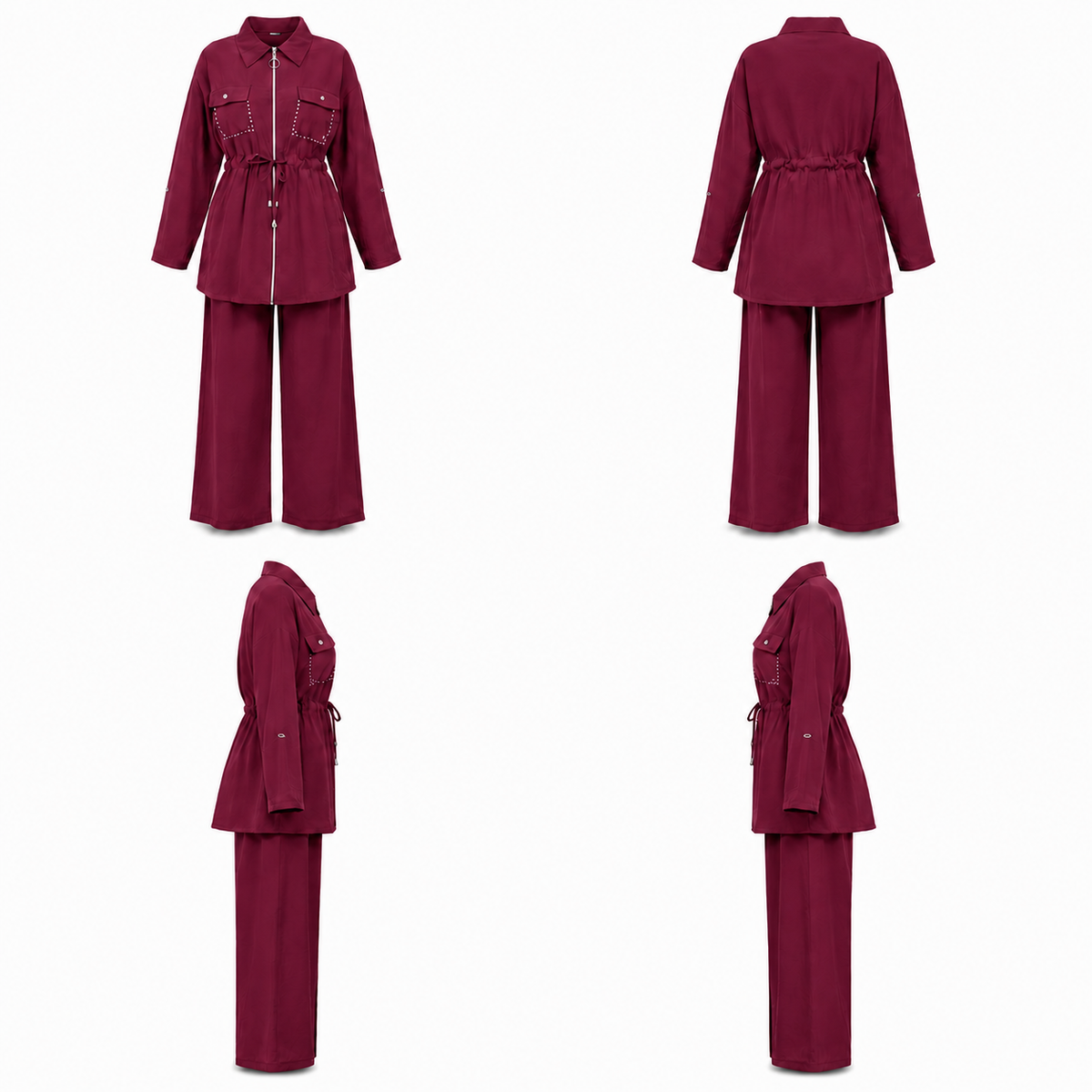 MYRA SET BURGANDY