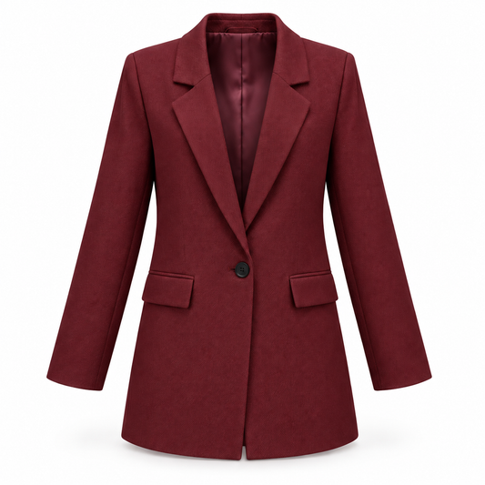 ARDEN BLAZER BURGANDY