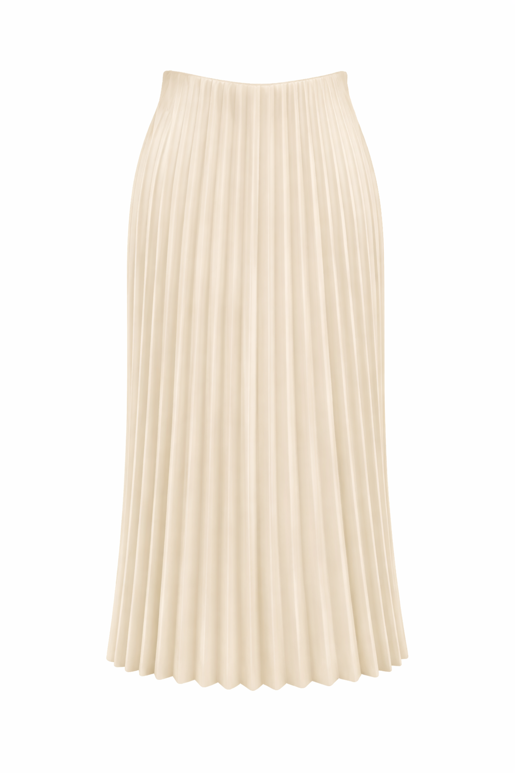 Beige PlissÃ© Skirt