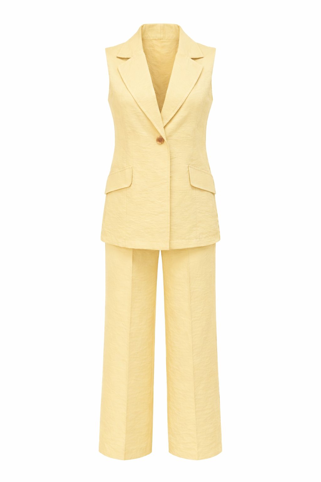 Butter Yellow Vest Set