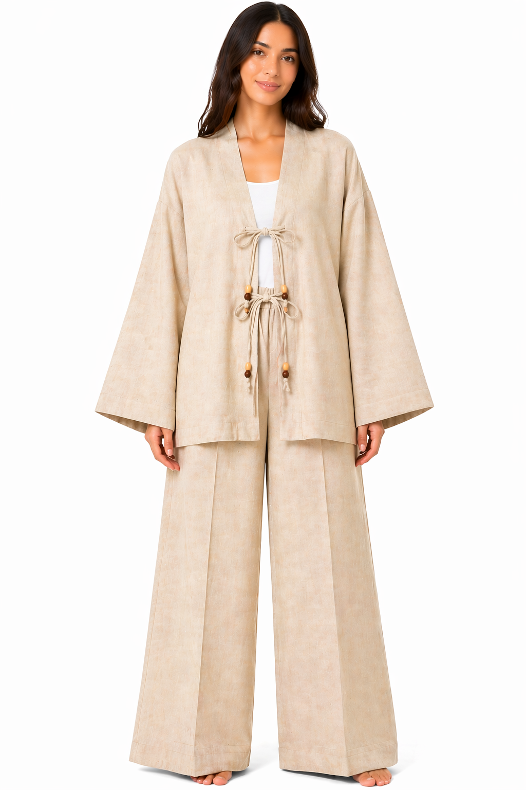 Beige Linen Wabi Set