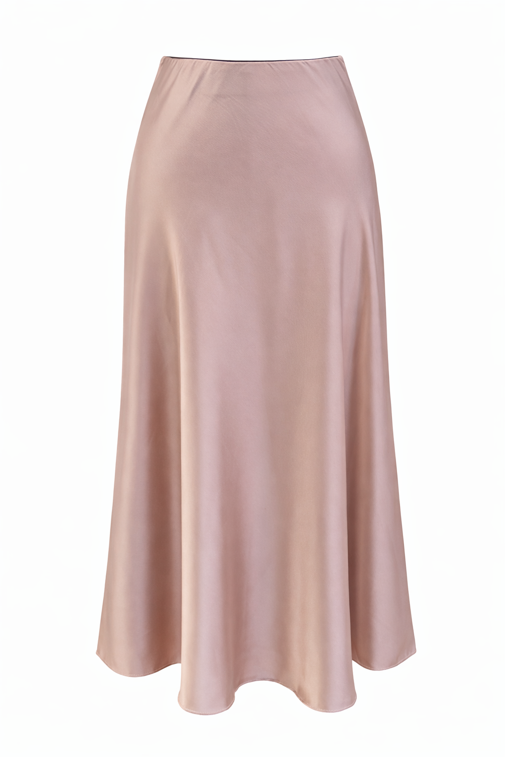 Beige Satin Skirt
