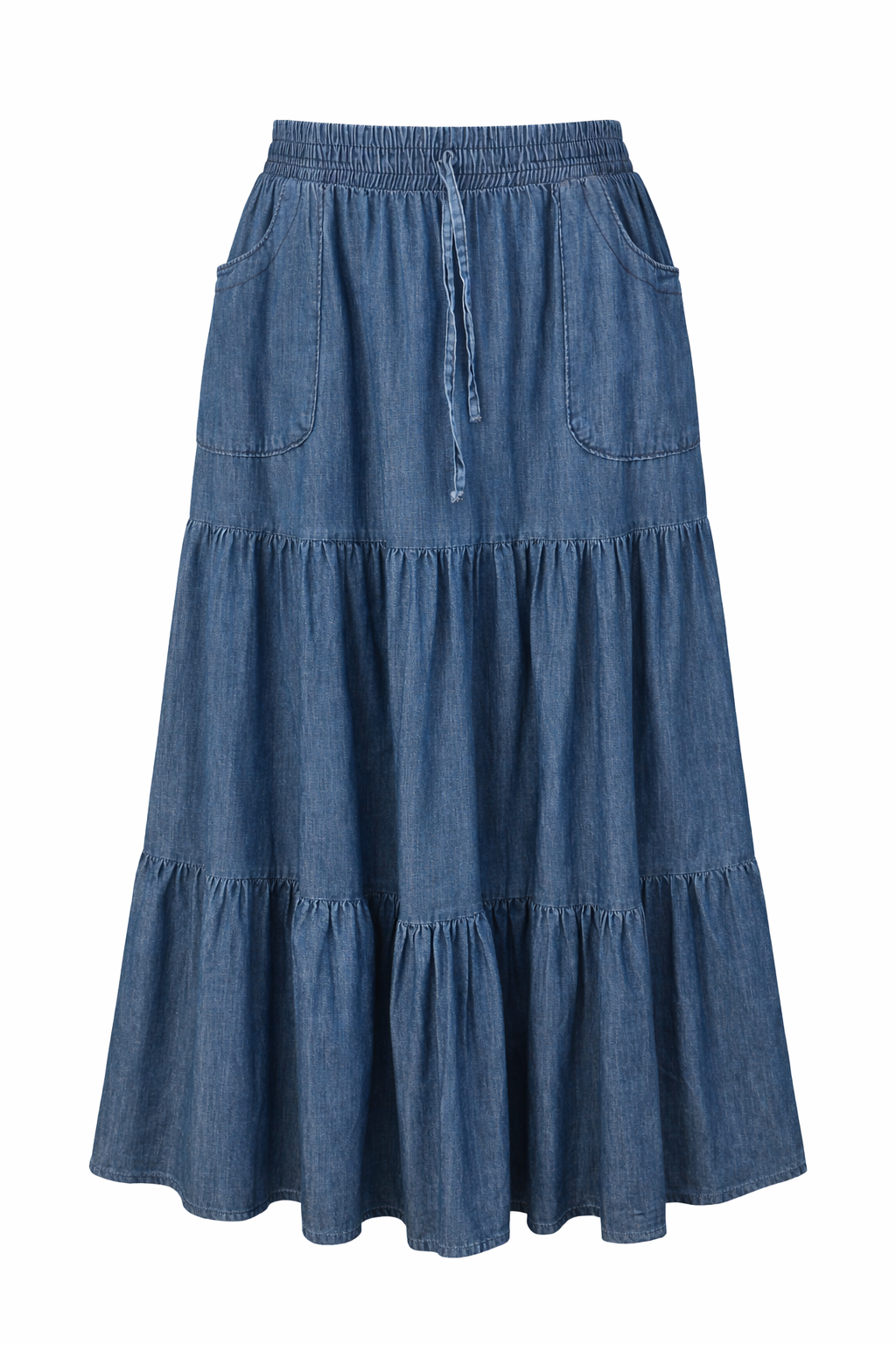 Jeans Tiered Skirt