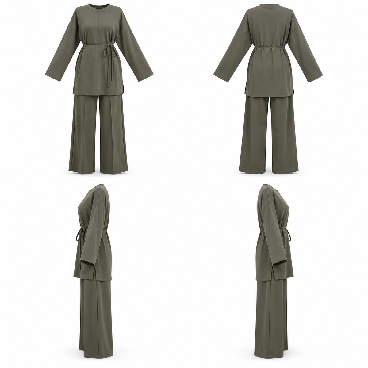 JOLIE COTTON SET OLIVE GREEN