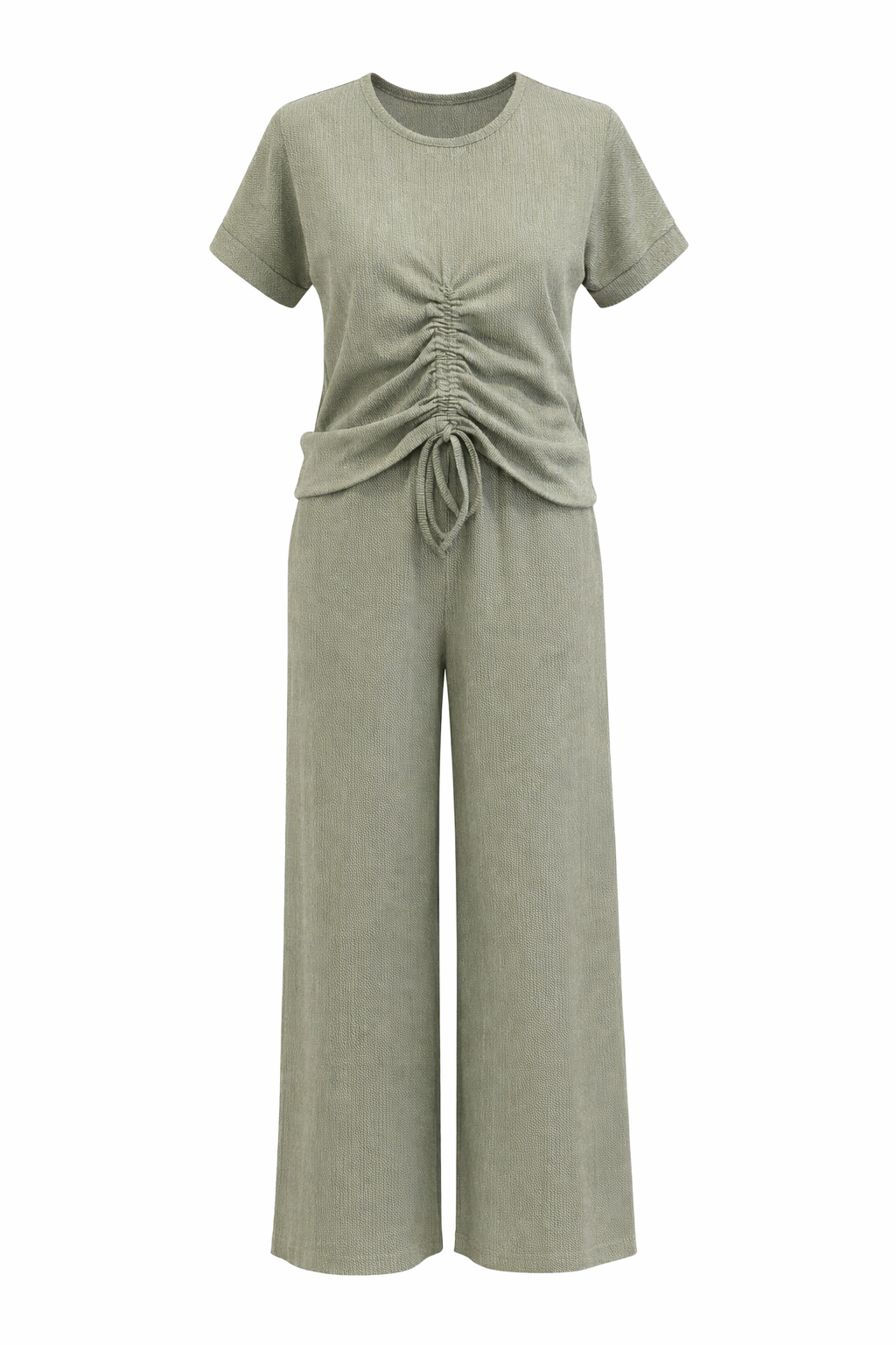 Butterfly T-Shirt Set Olive Green