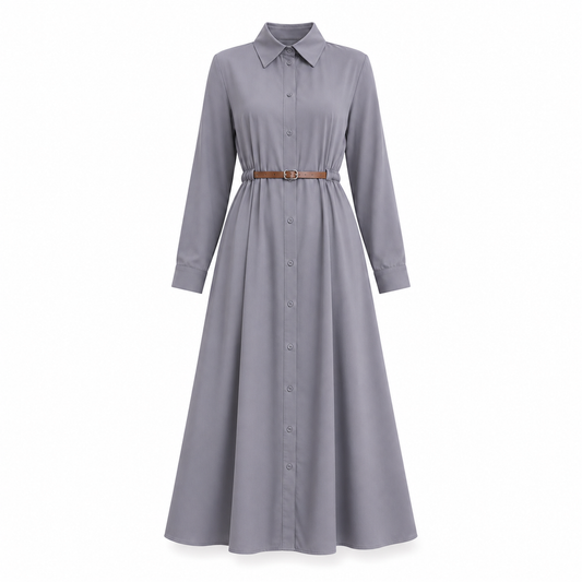 OLYRA DRESS Grey