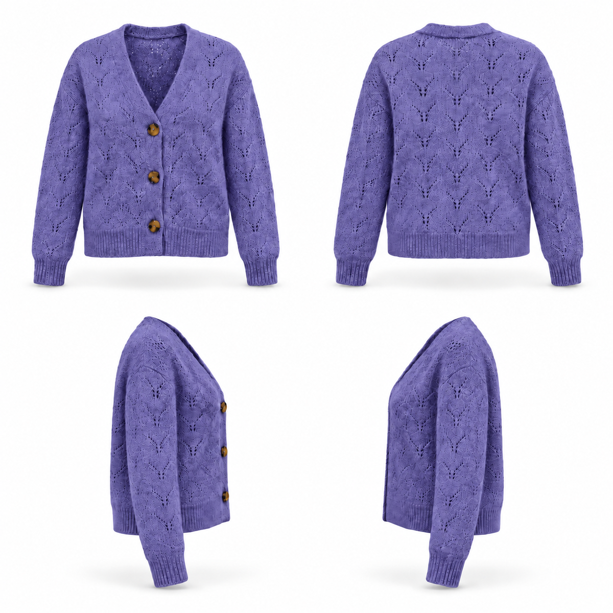 NELA CARDIGAN Purple