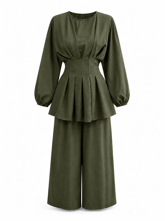 LORENZA SET Olive Green