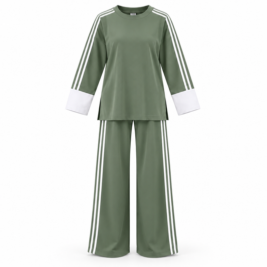 NEVELLE  DUSTY GREEN  COTTON SET